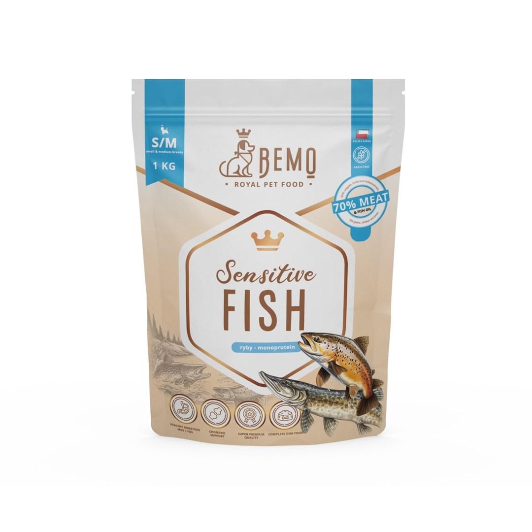 BEMO Sensitive Fish Small/Medium monoprotein tørfoder til hund 1 kg
