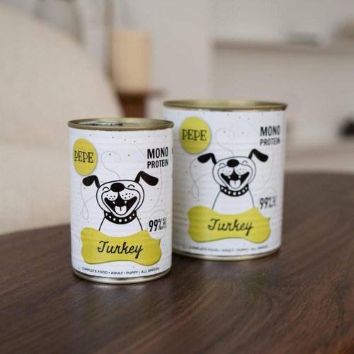 PAKA ZWIERZAKA PEPE Kalkun monoprotein vådfoder til hund 400 g