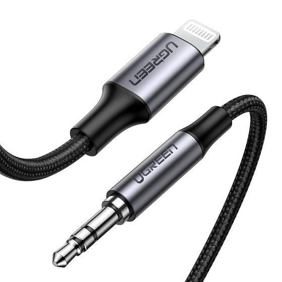UGREEN Lightning til 3,5 mm lydkabel 1 m - sølv