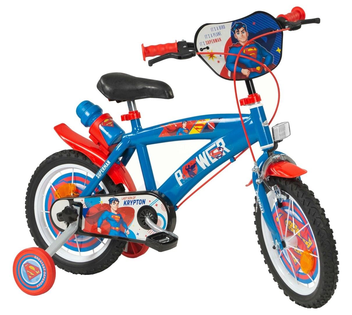 Toimsa Superman børnecykel 14" - blå/rød