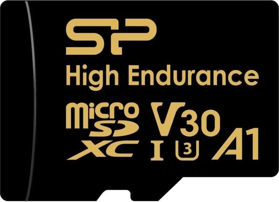 Silicon Power microSDXC High Endurance 128 GB V30 hukommelseskort med adapter