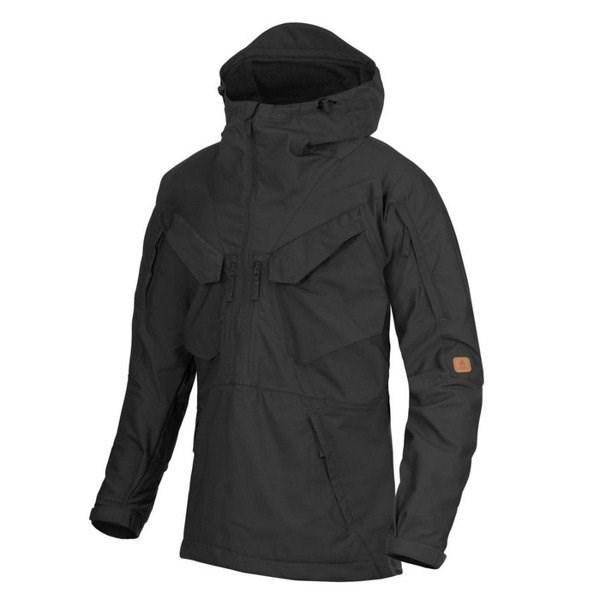 Helikon-Tex Pilgrim anorakjakke - sort jakke med hætte og flere lommer