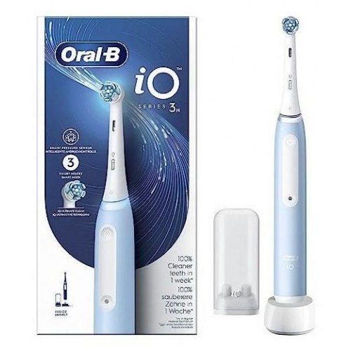 Oral-B iO Series 3N elektrisk tandbørste til voksne - lyseblå/hvid