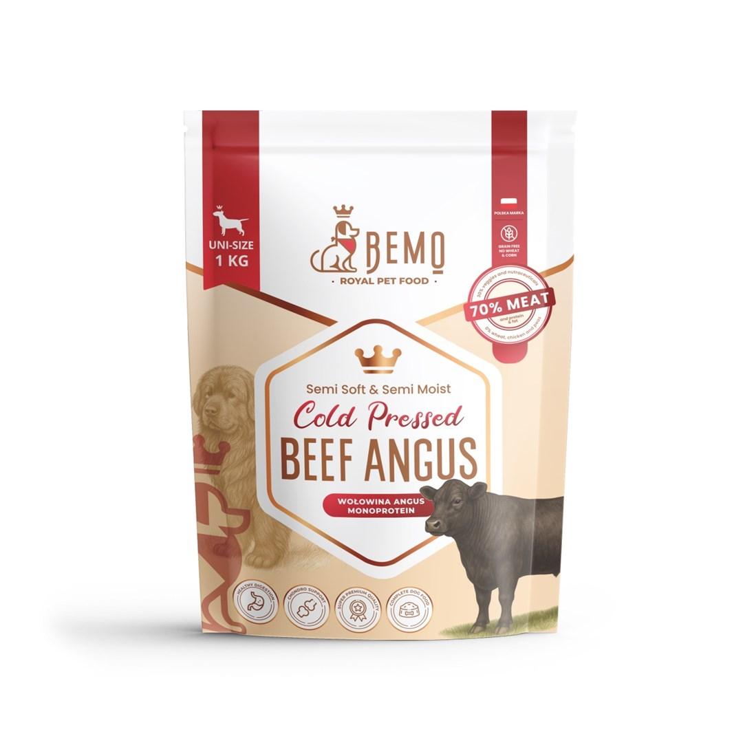 BEMO koldpresset Angus oksekød monoprotein tørfoder til hund 1 kg