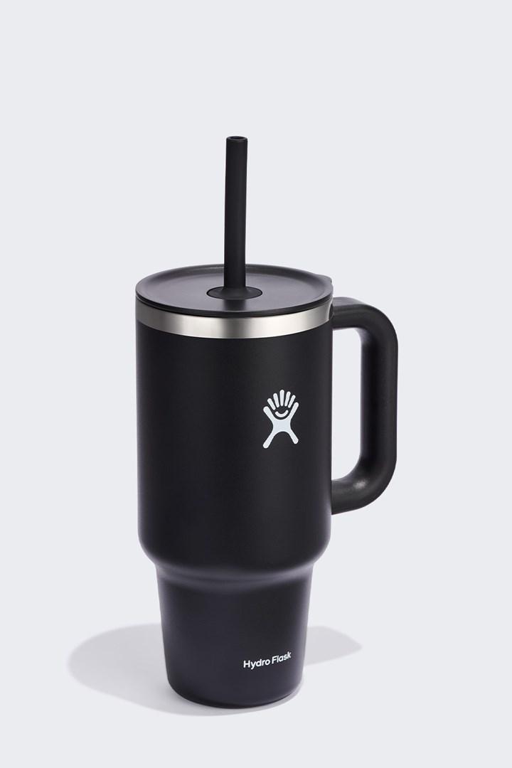 Hydro Flask All Around Travel Tumbler 946 ml termokrus med sugerør - sort