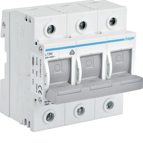 Hager L73M 3-polet elektrisk afbryder 63 A