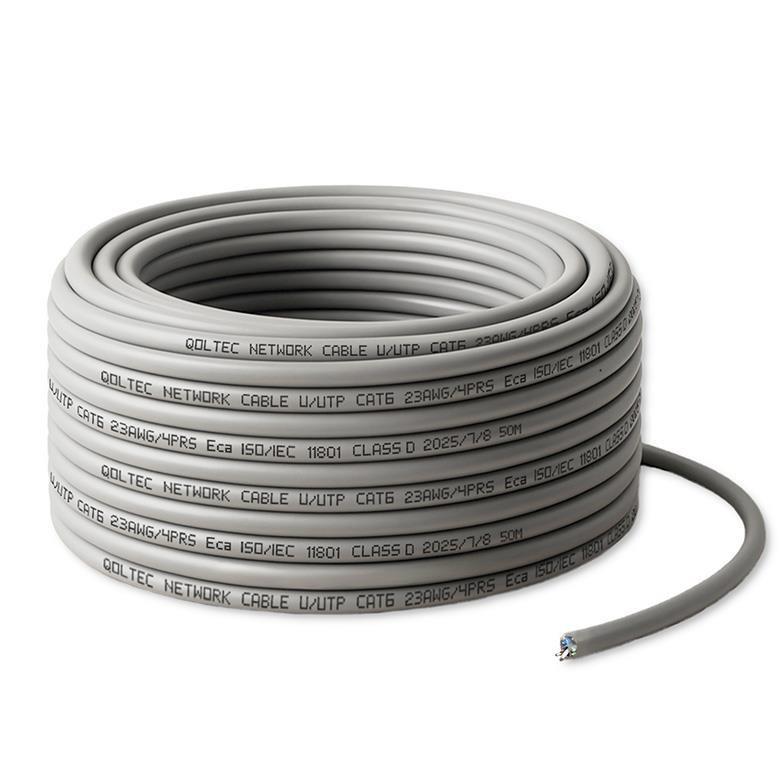 Qoltec CAT 6 Ikke afskærmet parsnoet (UTP) Patchkabel Grey