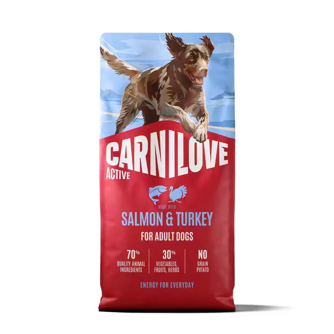 Carnilove Active laks og kalkun tørfoder til voksne hunde 12 kg