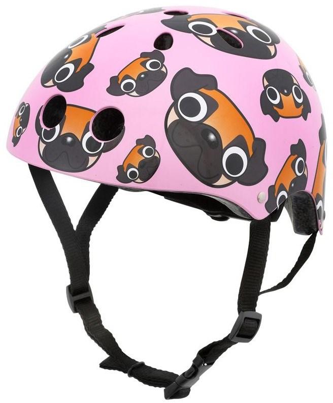 Hornit Mini Hornit Lids børnecykelhjelm 48-53 cm med LED baglygte - Pink