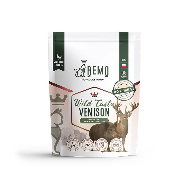 BEMO Wild Taste Hjort tørfoder til voksen kat 500 g