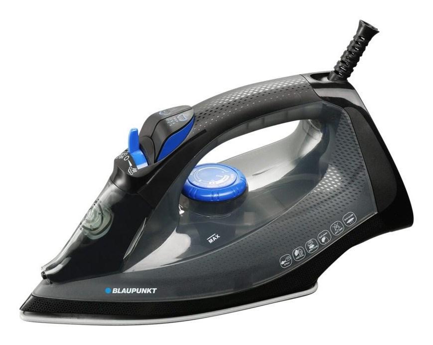 Blaupunkt HSI212 tør- og dampstrygejern 2170 W med 0,2 l vandtank - sort, transparent og grå