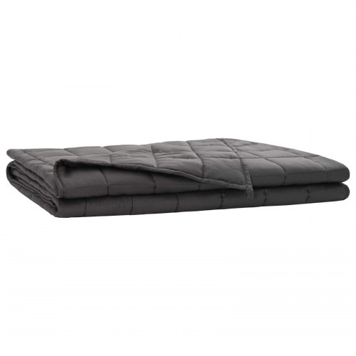 Vægtet tæppe antracit 152 x 203 cm 11 kg i 100% bomuld