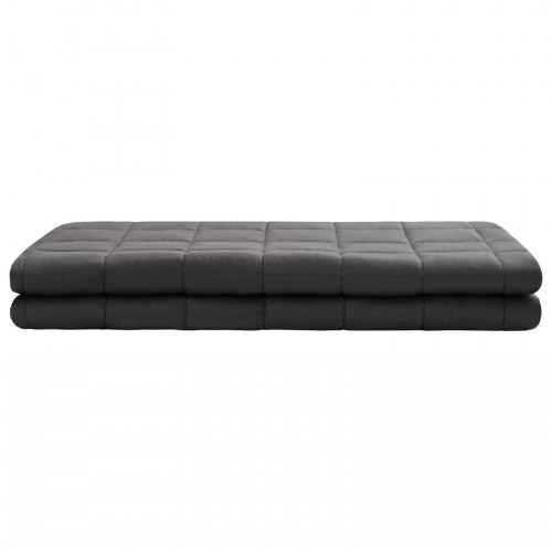 Vægtet tæppe antracit 152 x 203 cm 11 kg i 100% bomuld