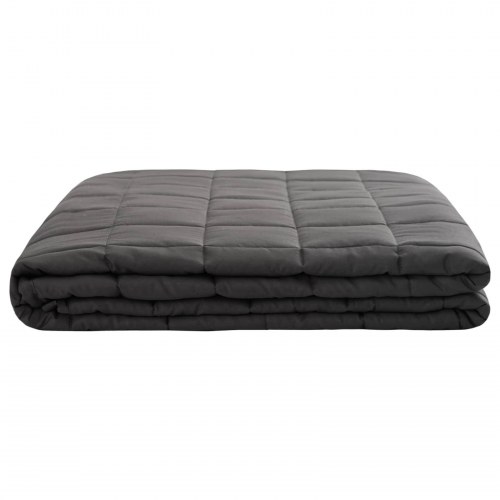 Vægtet tæppe antracit 152 x 203 cm 11 kg i 100% bomuld