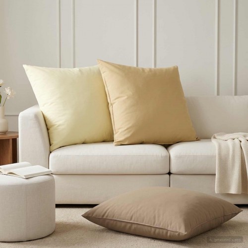 Pudebetræk HEERLEN 2 stk. - beige 80 x 80 cm