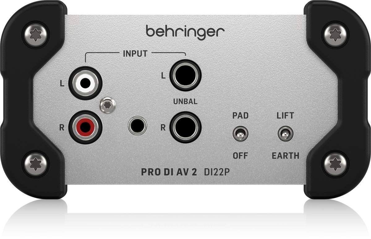 Behringer DI22P Pro DI AV 2 passiv stereo DI-boks