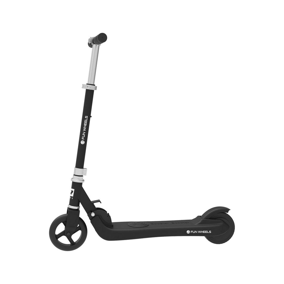Rebel Fun Wheels Black el-løbehjul 100 W, foldbart, 12 km/t, 5 km rækkevidde, sort
