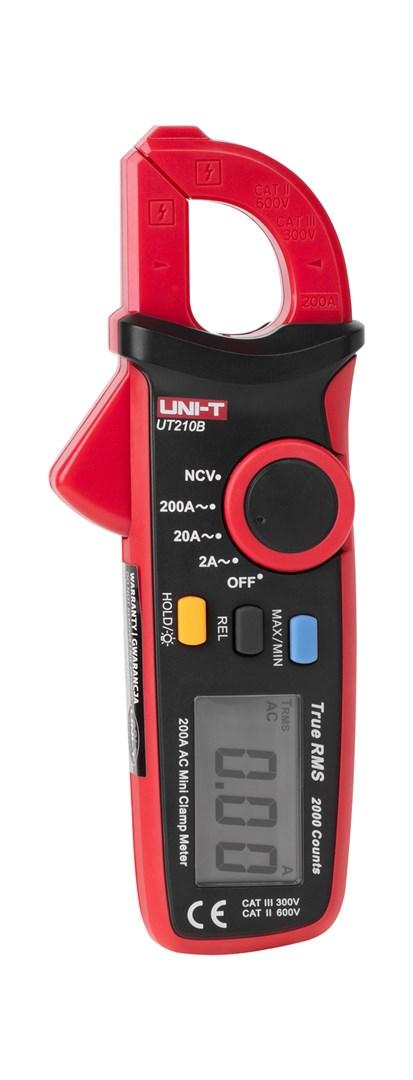 UNI-T UT210B strømtang 200 A AC True RMS måleinstrument med NCV og 2.000 counts