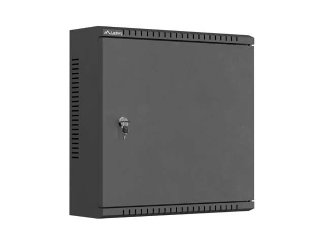 Vægmonteret rackskab Lanberg TPR 10 2U 10" 400 x 400 x 140 mm - sort, samlet