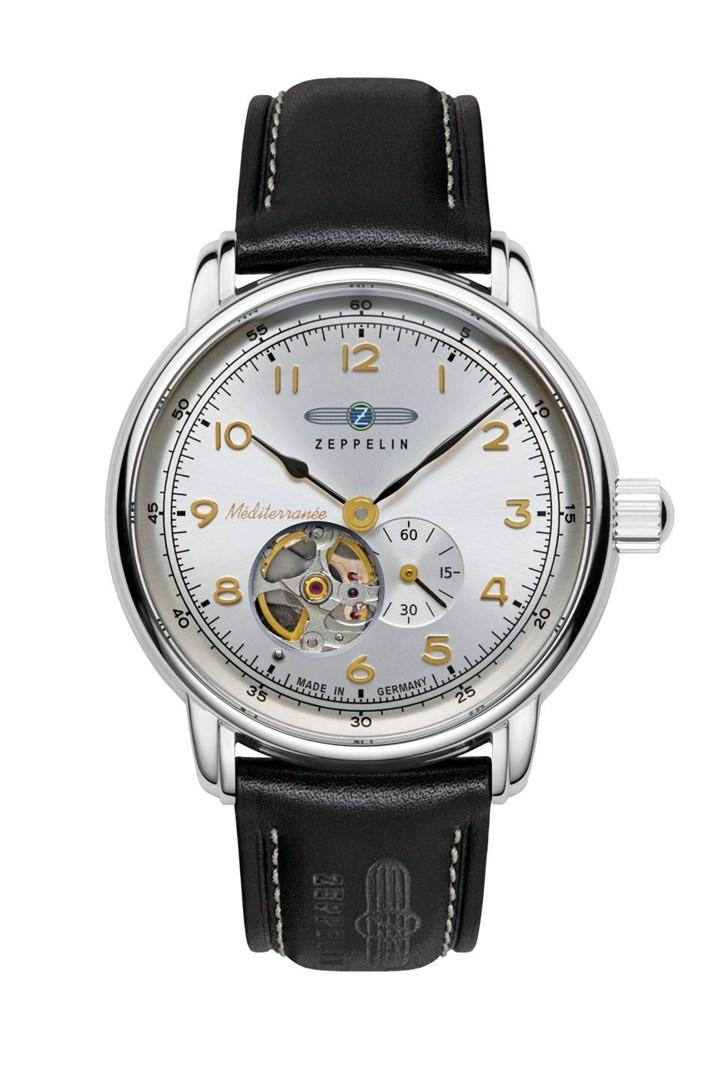 Zeppelin Mediterranee 96661 armbåndsur 40 mm - sølvfarvet/sort