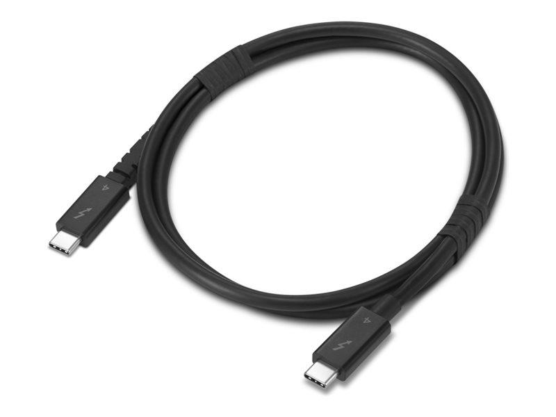 Lenovo 4X91U94412 Thunderbolt 4 USB-C til USB-C-kabel, 1 m, 40 Gbit/s, sort