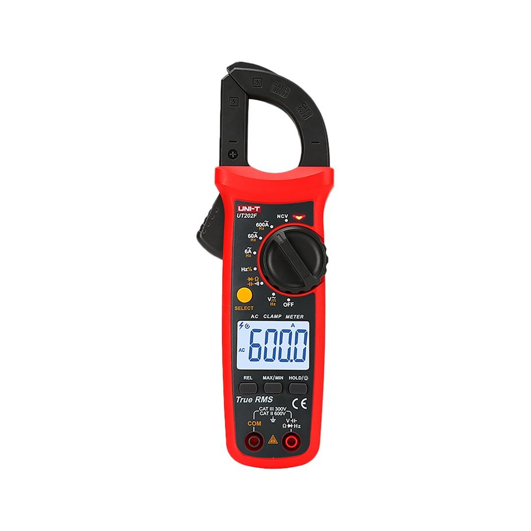 UNI-T UT202F strømtangmultimeter True RMS med NCV, AC-strømmåling og digitalt display