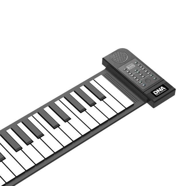 Sammenrulleligt keyboard DNA ROLL 61 V2 i silikone - bærbart elektronisk keyboard