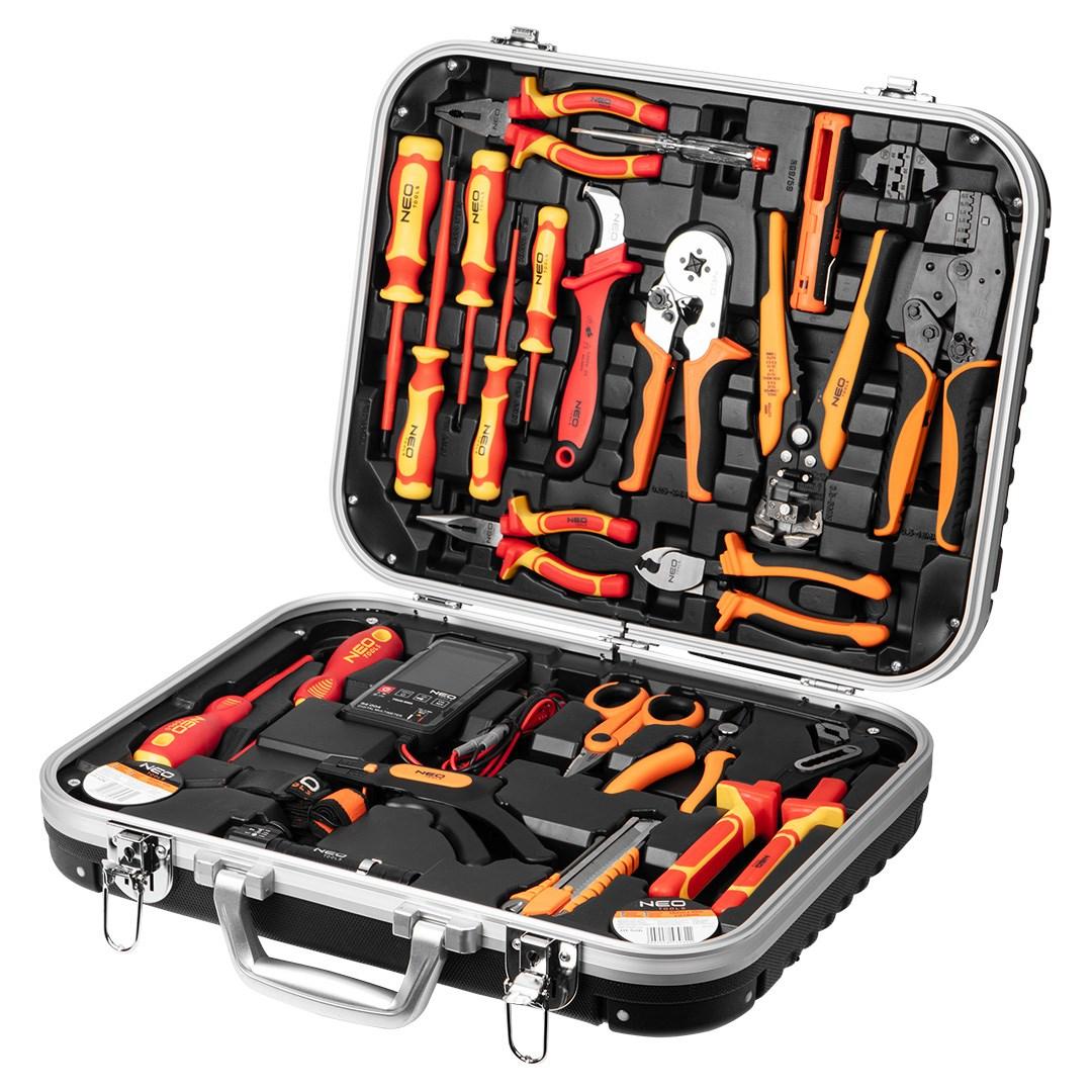 NEO Tools 01-314 Elektrikersæt Kuffert - 1000V Certificeret - 25 Dele