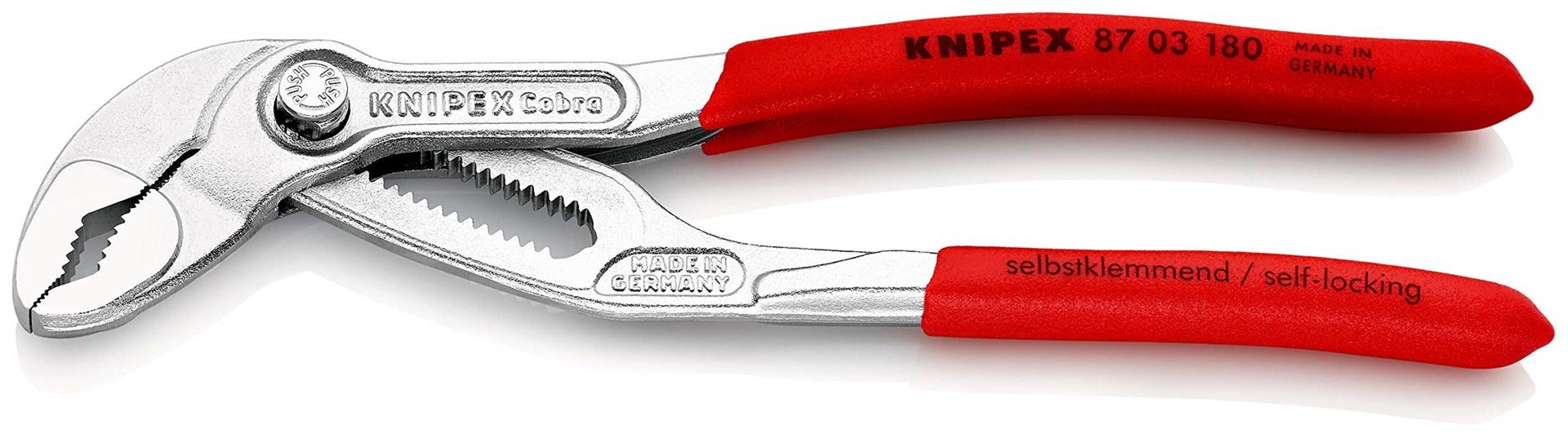 KNIPEX Cobra - Tunge og rille-tang - 180 mm - maks. åbning: 42 mm