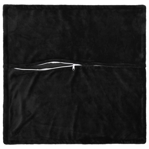 Pudebetræk HOUTEN 2 stk. 60 x 60 cm - sort flannel