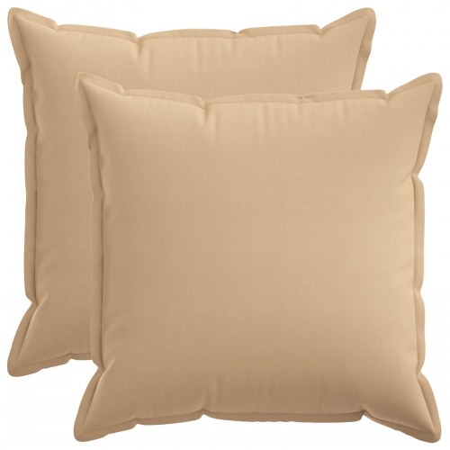 Pudebetræk HOUTEN 2 stk. cremefarvet 80 x 80 cm