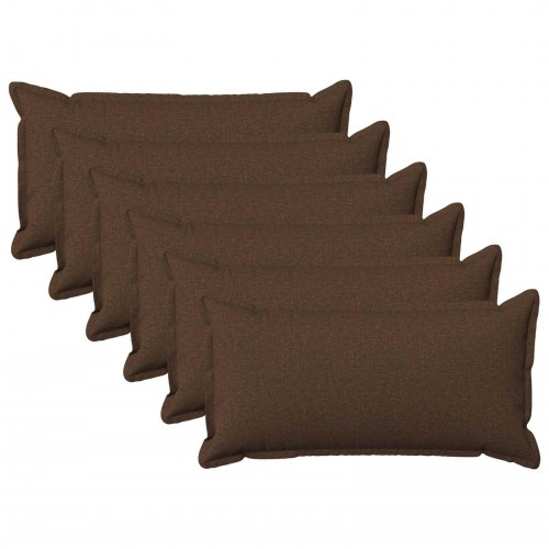 Pyntepuder HOUTEN 6 stk. - brun 40 x 80 cm