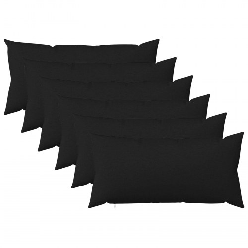 Pudebetræk HEERLEN - sort 40 x 70 cm, 6 stk.