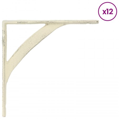 Hyldebeslag 12 stk. - antik hvid, 10 x 10 x 3 cm