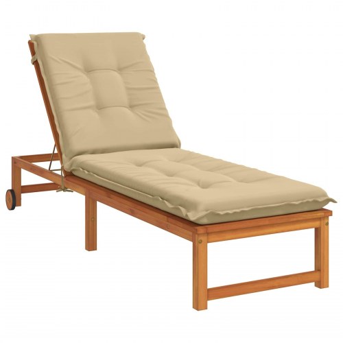 Solsengspude GEMERT - beige 190 x 60 x 9 cm