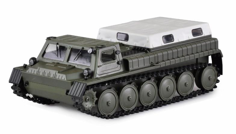 Amewi 22617 radiostyret militærlastbil 1:16 med elmotor, 2,4 GHz, RTR, hvid/grøn