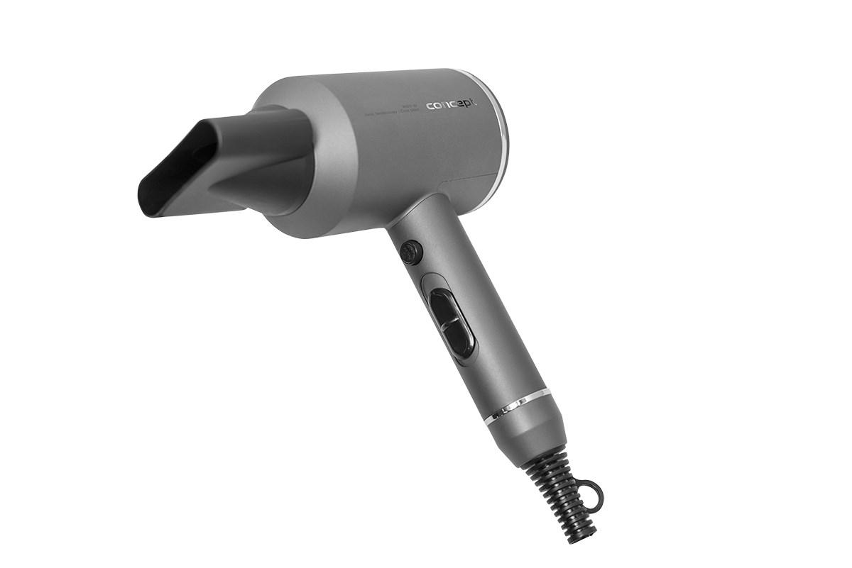Concept VV5750 hårtørrer 1600 W - grå med ionfunktion og koldluftsfunktion