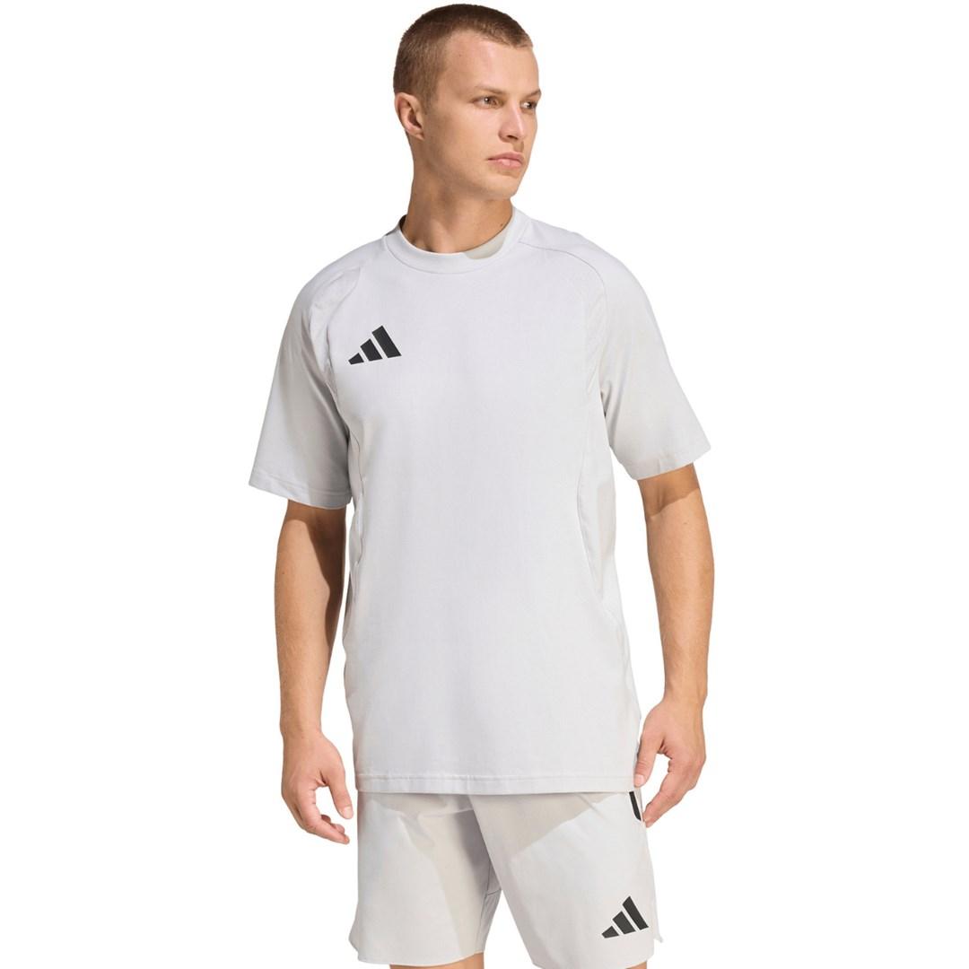 adidas Tiro 26 Travel Tee herre T-shirt lysegrå str. M