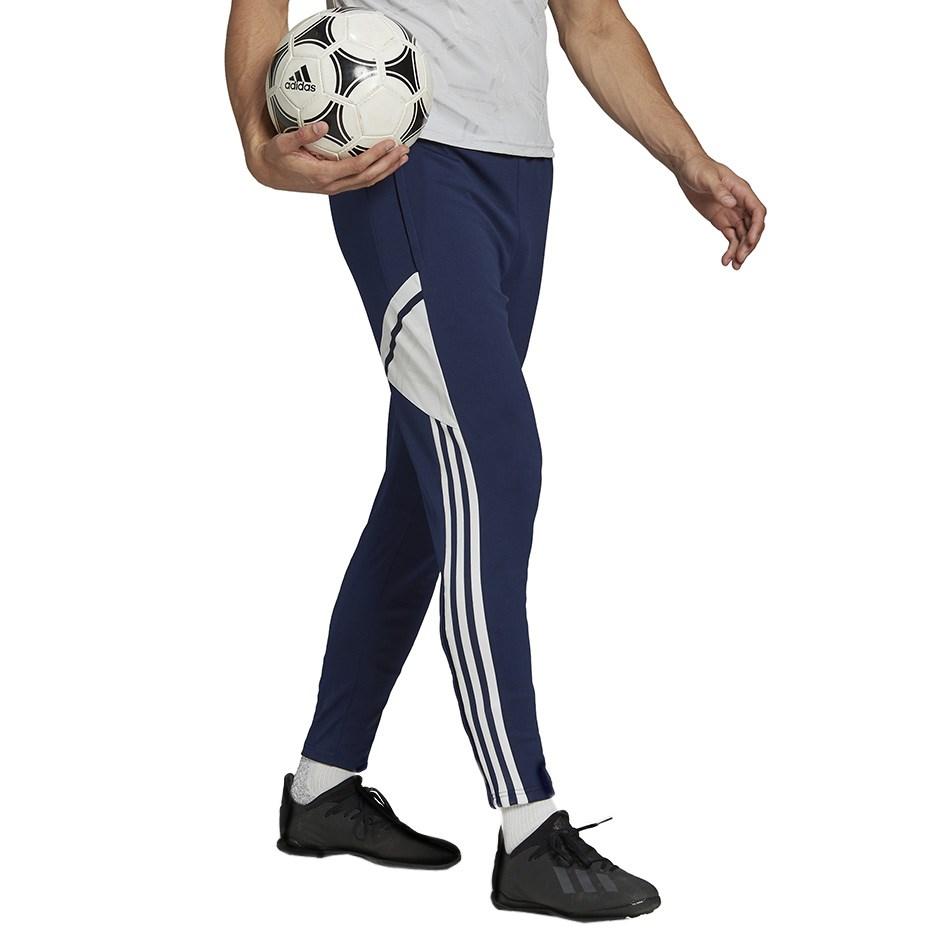 adidas Condivo 22 træningsbukser til mænd - marineblå/hvid fodboldbukser, str. S
