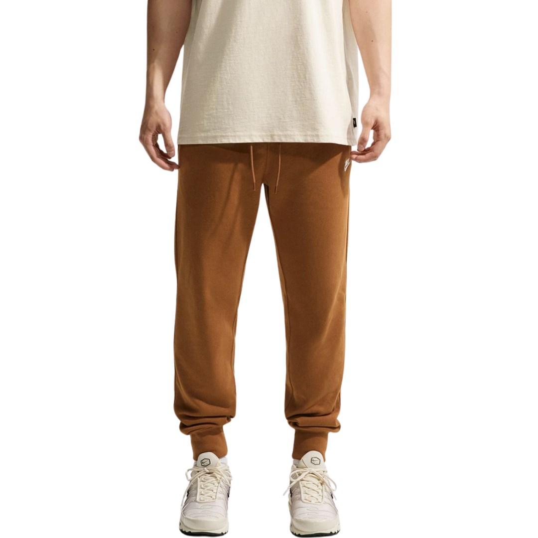 Nike Club herrebukser FN3801-270 - brune joggerbukser med snøre, str. XL