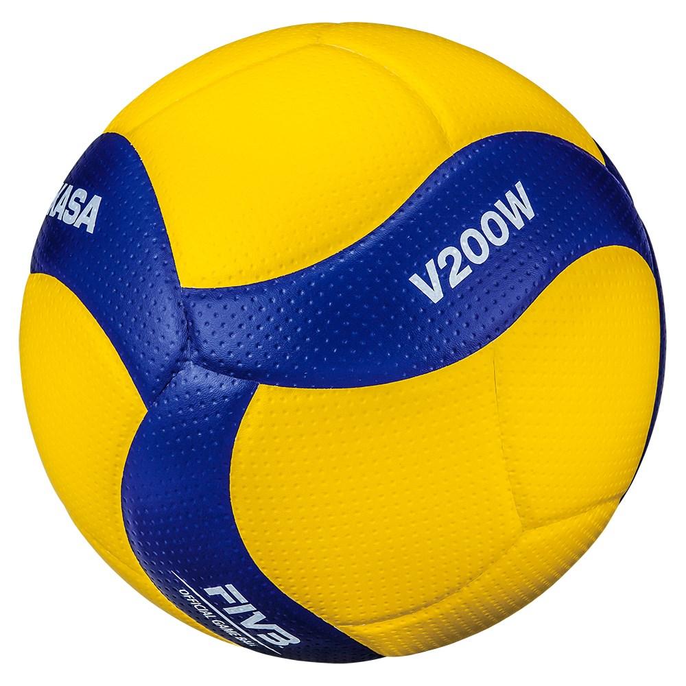 MIKASA V200W volleyball str. 5 til indendørs og udendørs brug - blå/gul