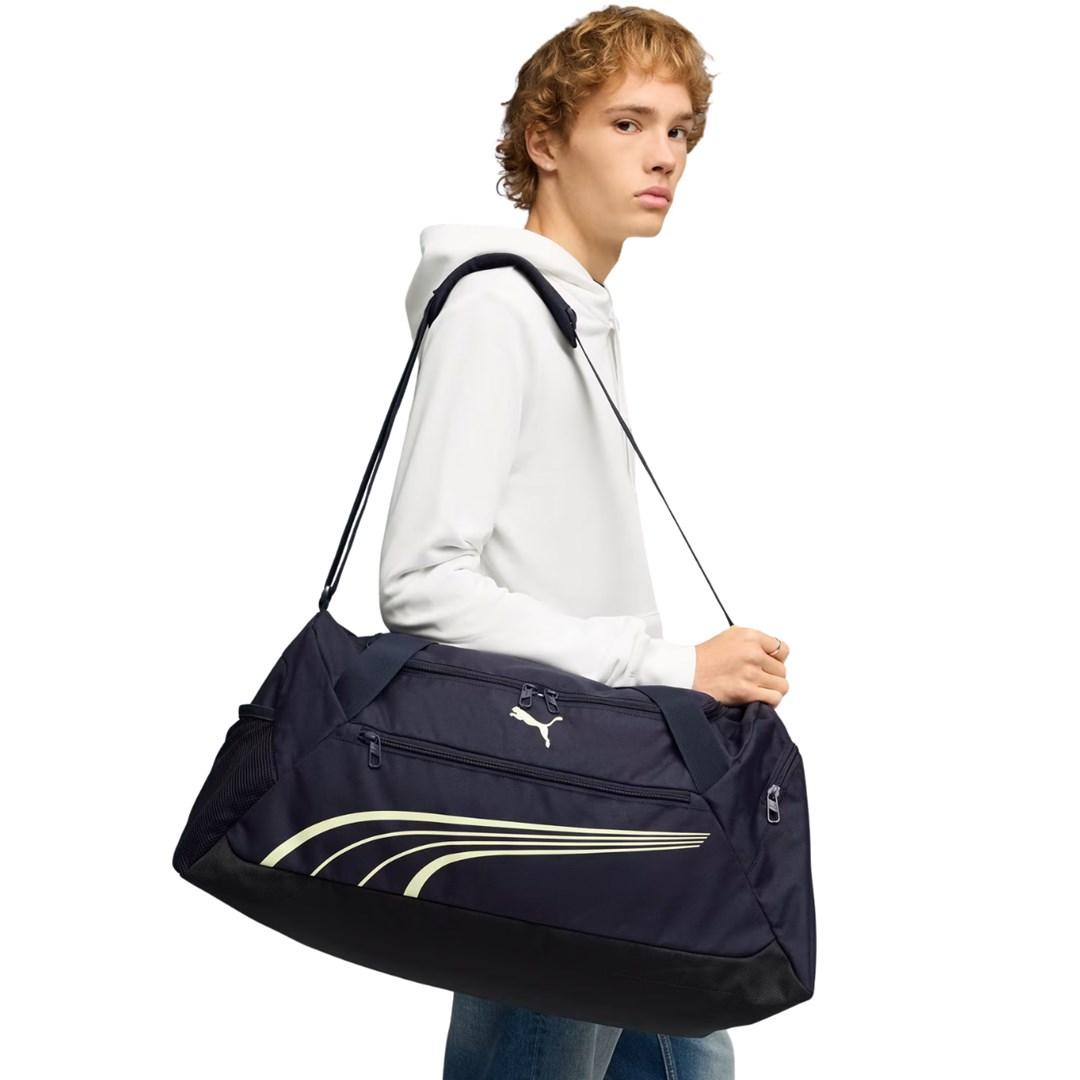 Puma Fundamental Medium taske 91189 35 - marineblå med skulderrem
