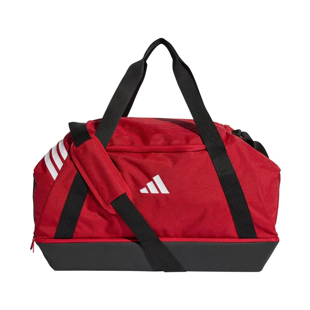 adidas Tiro medium duffeltaske med bundrum JY7953 - rød/sort