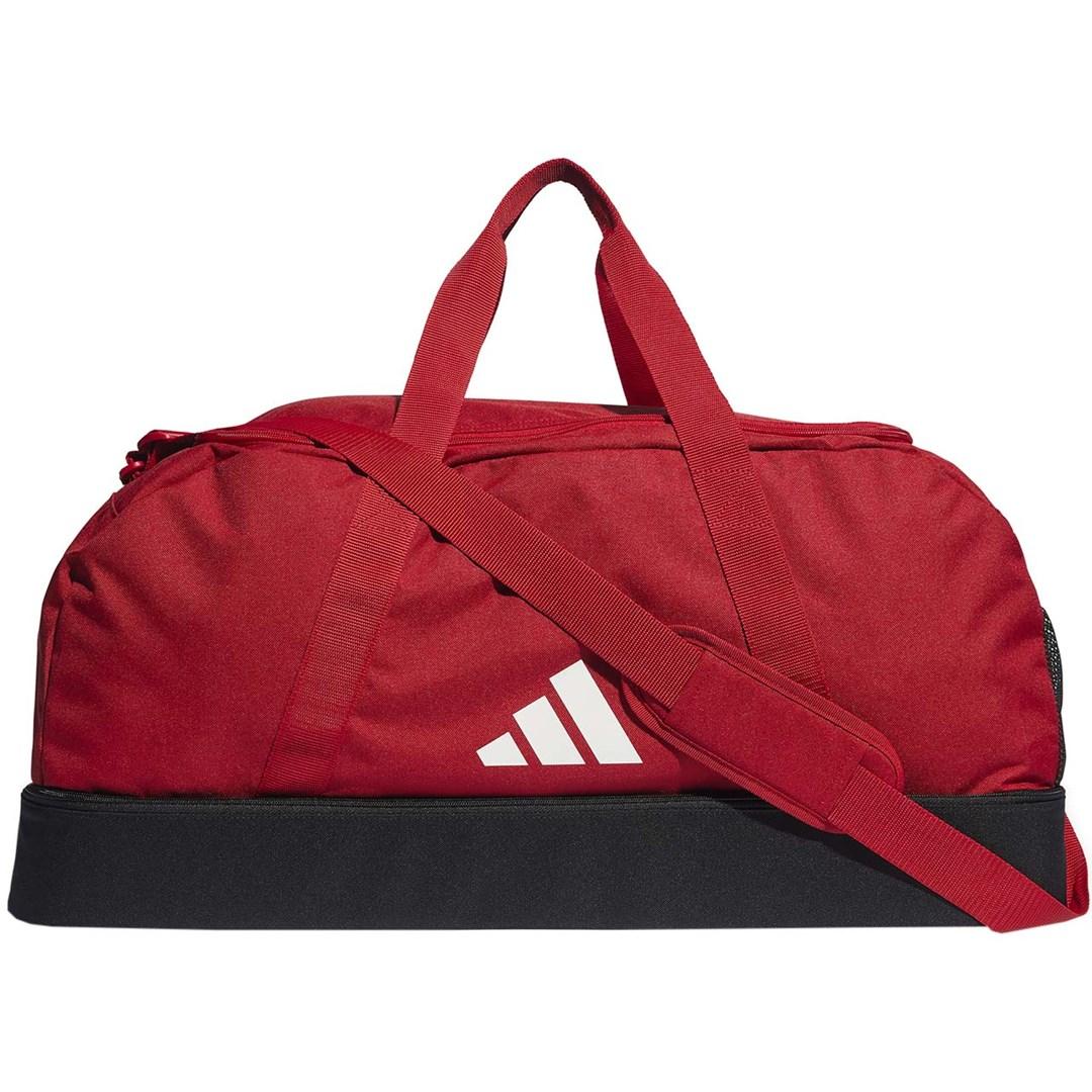 Adidas Tiro League Duffel Bag Large sportstaske - rød med sort bund, model IB8656