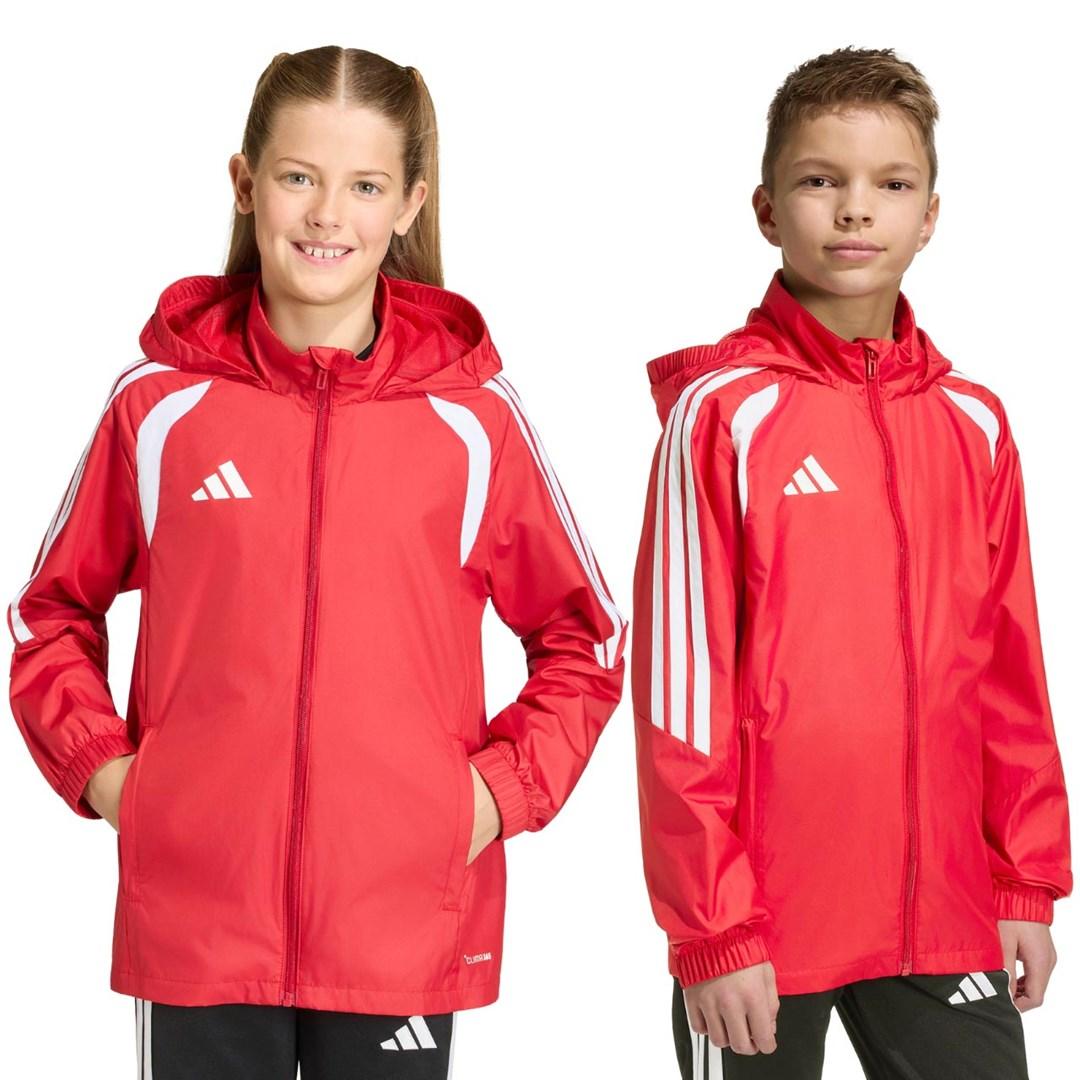 adidas Tiro 26 League vindjakke til børn JY9724 - rød, str. 140 cm