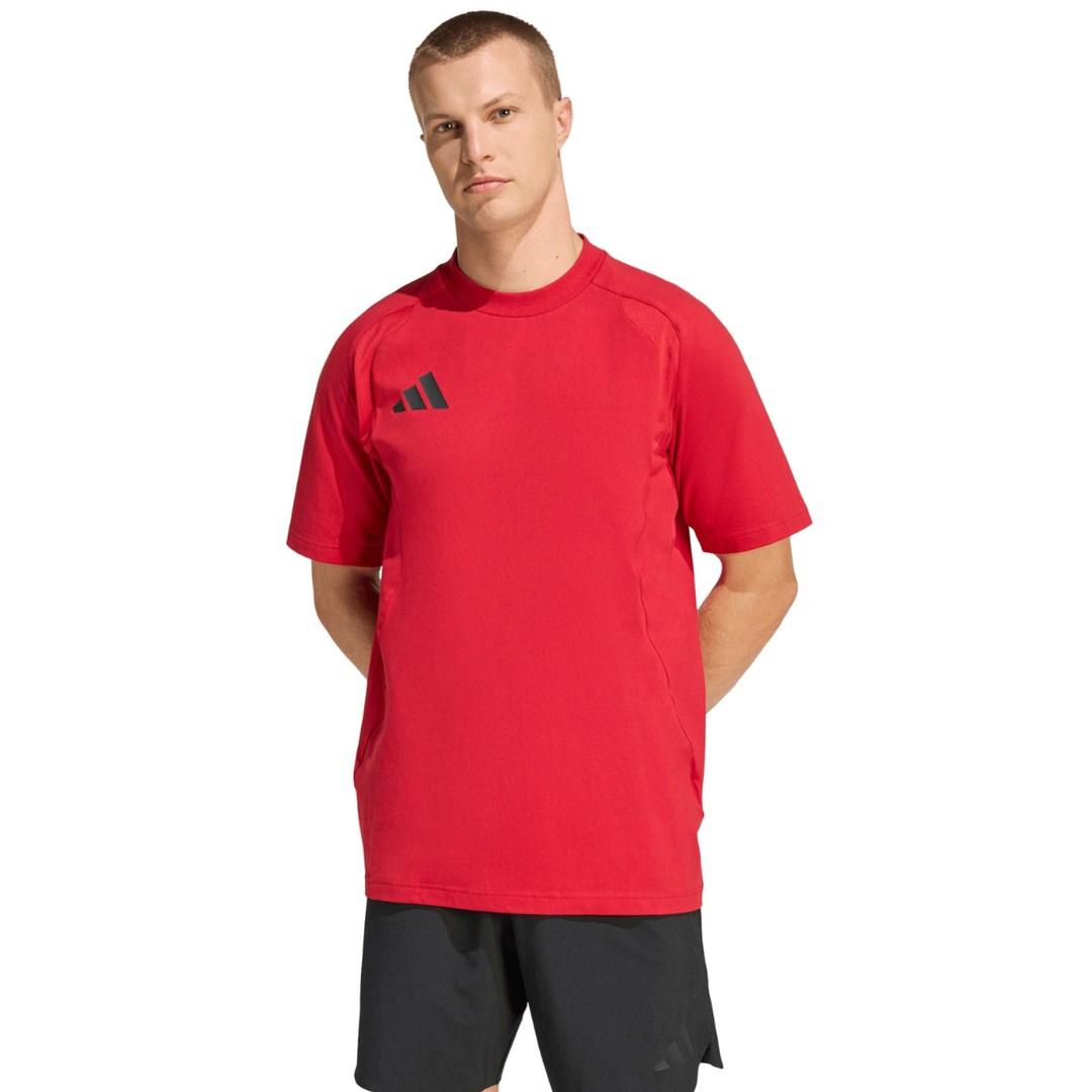 adidas Tiro 26 Travel Tee herre T-shirt KD1121 - rød, str. XL