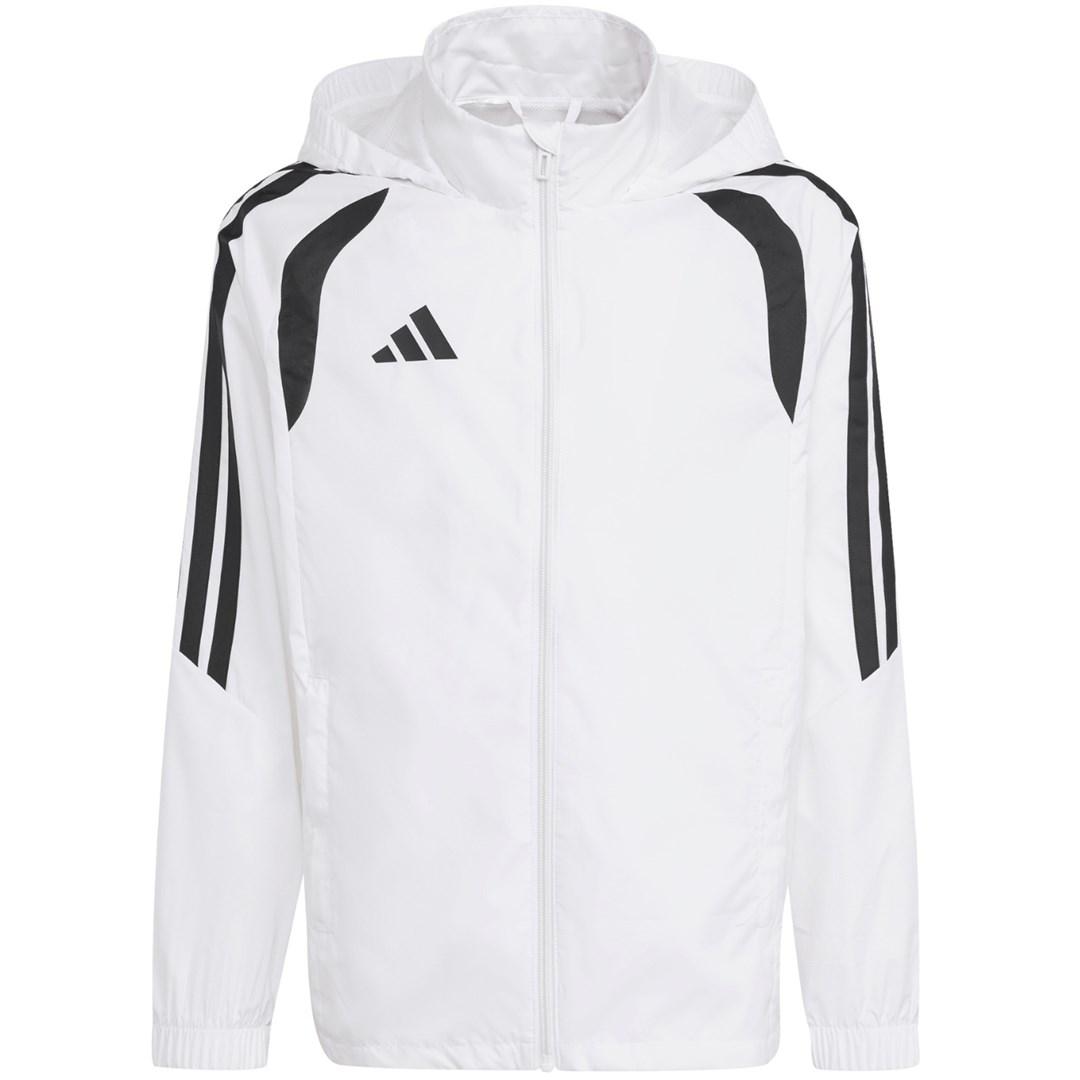 adidas Tiro 26 League Windbreaker jakke til børn - hvid/sort, 140 cm, JY9722