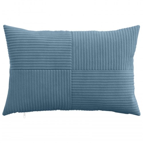 Pudebetræk ALMELO blå 30 x 50 cm i cordfløjl - 6 stk.