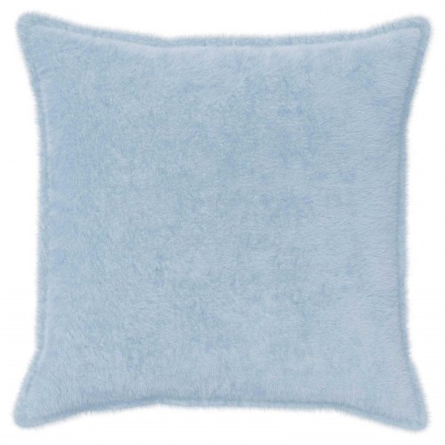 Pudebetræk HOUTEN 2 stk. lyseblå 60 x 60 cm i faux kaninpels