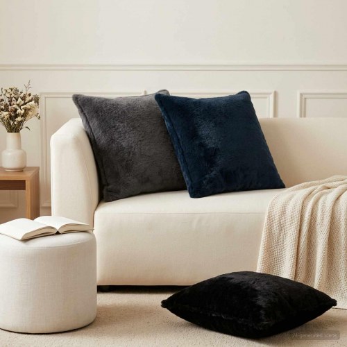 Pudebetræk HOUTEN 2 stk. mørkeblå 60 x 60 cm